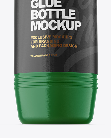 Glossy Glue Bottle Mockup PSD #6