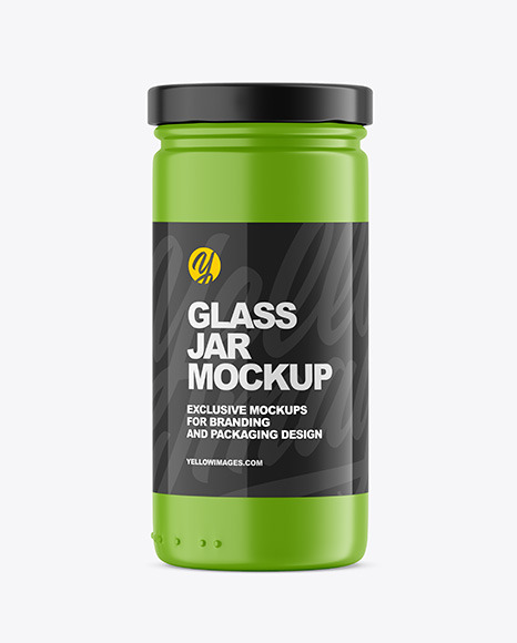 Matte Storage Jar Mockup PSD #2