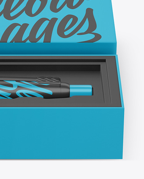 Matte Pen in Box Mockup matte 7565