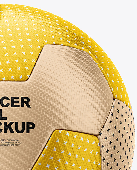 Metallic Soccer Ball Mockup PSD #4