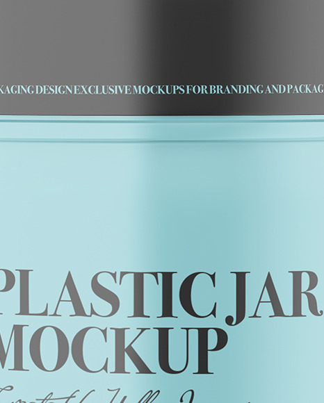 Plastic Jar Mockup PSD #2