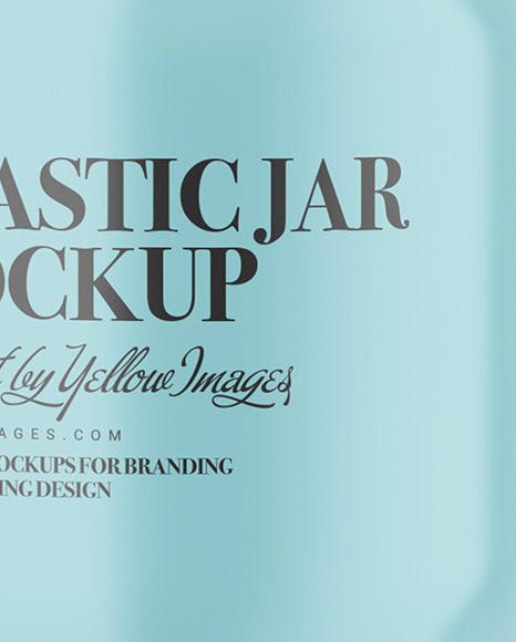 Plastic Jar Mockup PSD #1