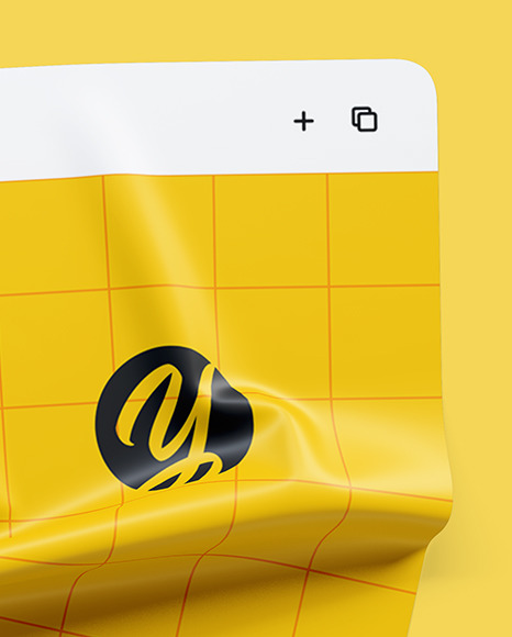 Crumpled Browser Mockup PSD #5