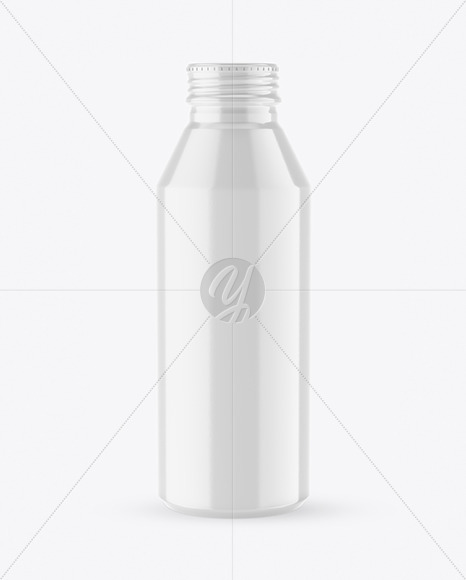Glossy Drink Bottle Mockup PSD #3