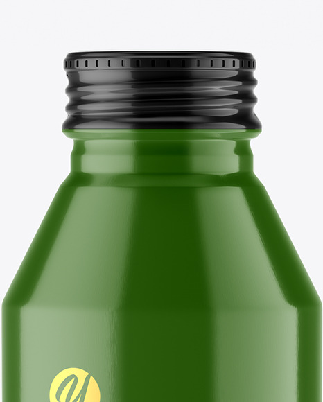 Glossy Drink Bottle Mockup PSD #2