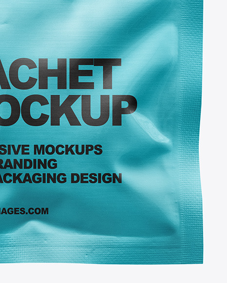 Metallic Sachet with Zip Lock Mockup PSD #5