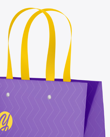 Glossy Paper Bag Mockup PSD #2