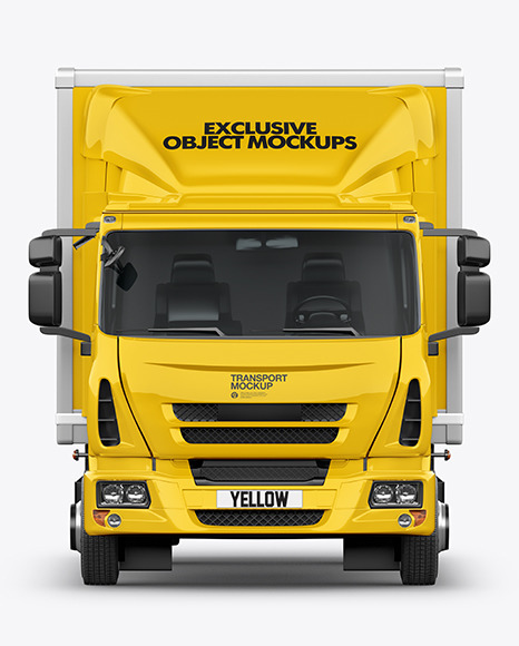 Box Truck Mockup - Front View