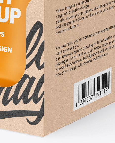 Matte Sachets w  Kraft Box Mockup PSD #5