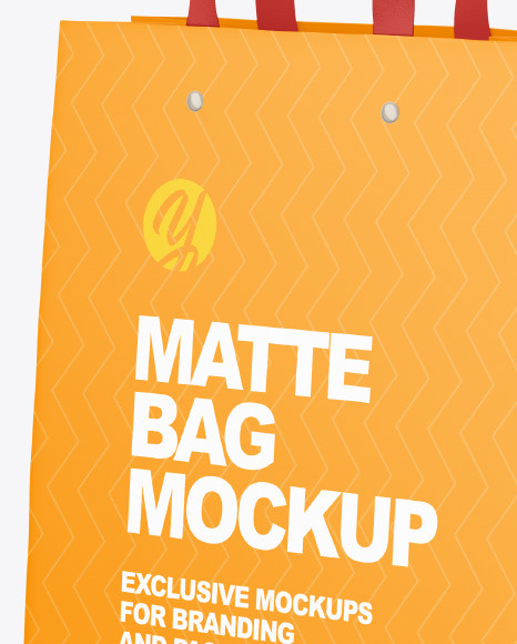 Matte Paper Bag Mockup PSD #4