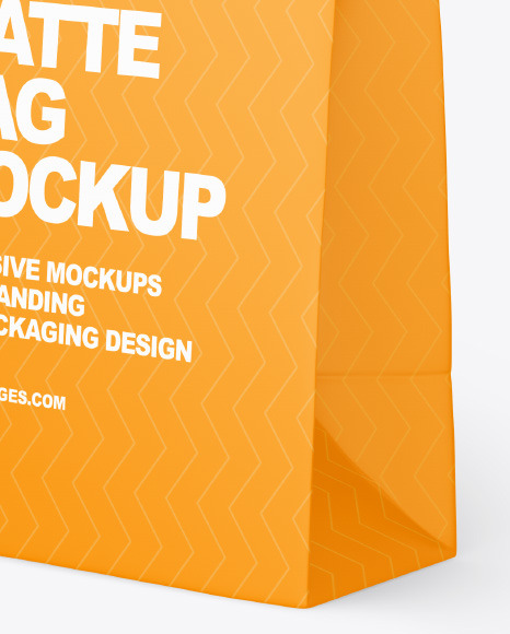 Matte Paper Bag Mockup PSD #5