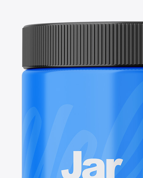 Glossy Jar Mockup PSD #2