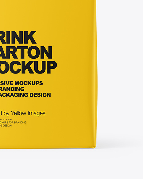 Matte Drink Carton with Screw Cap Mockup PSD #1