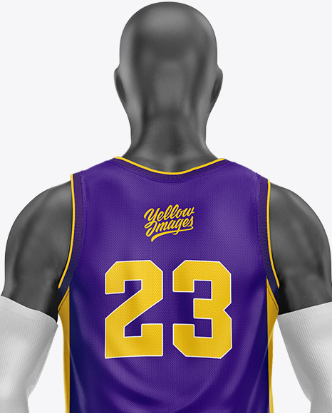 Basketball Kit Mockup   Back View PSD #3