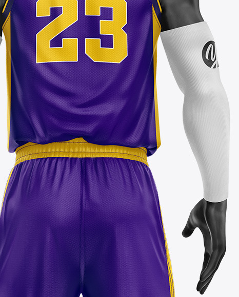 Basketball Kit Mockup   Back View PSD #6