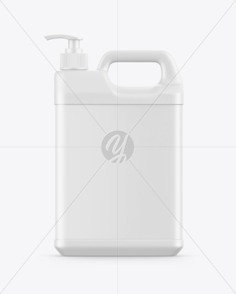 Plastic Jerry Can W  Pump Mockup PSD #3