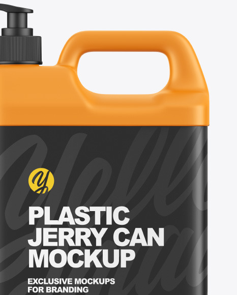 Plastic Jerry Can W  Pump Mockup PSD #2