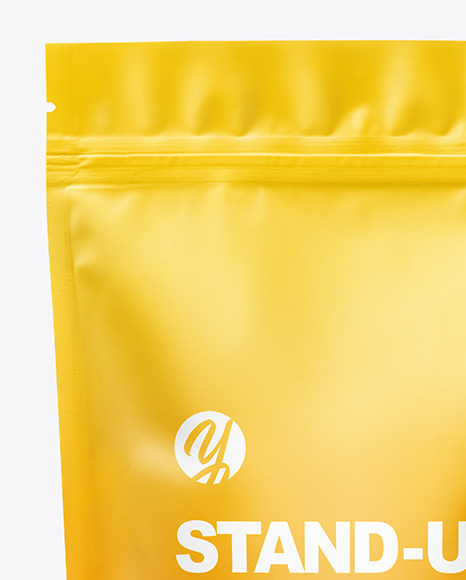 Matte Stand up Pouch Mockup PSD #1