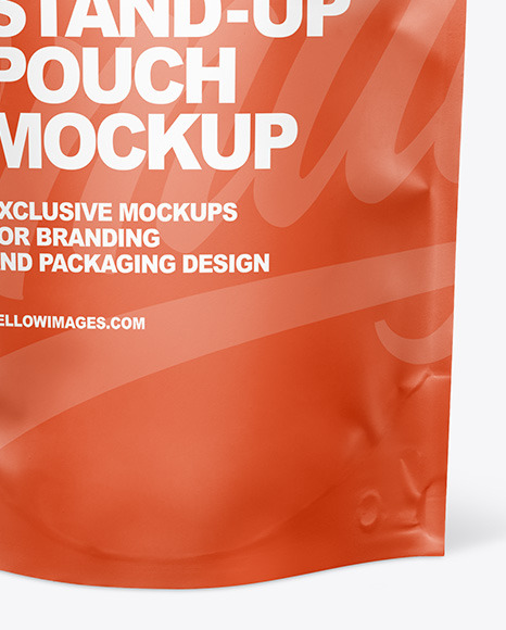 Matte Stand up Pouch Mockup PSD #6