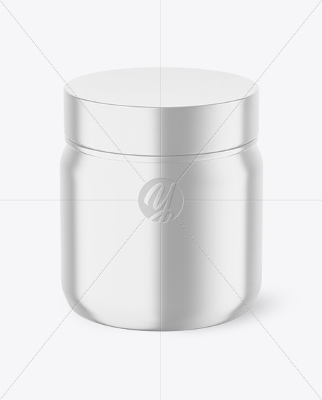 Metallic Jar Mockup PSD #3