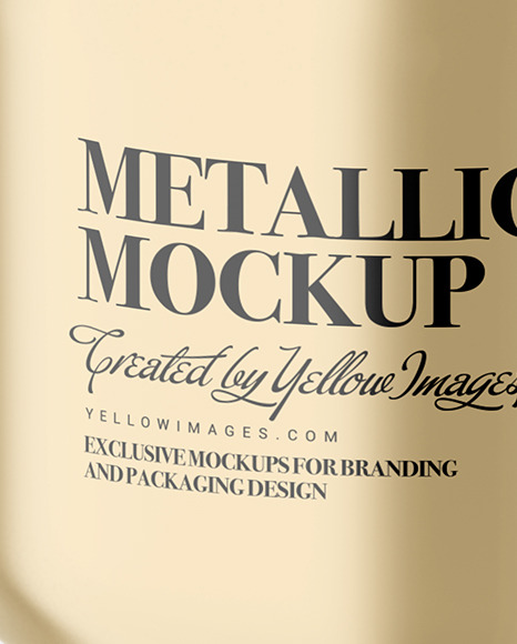 Metallic Jar Mockup PSD #1