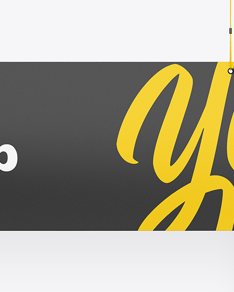 Glossy Arrow Sign Mockup PSD #1