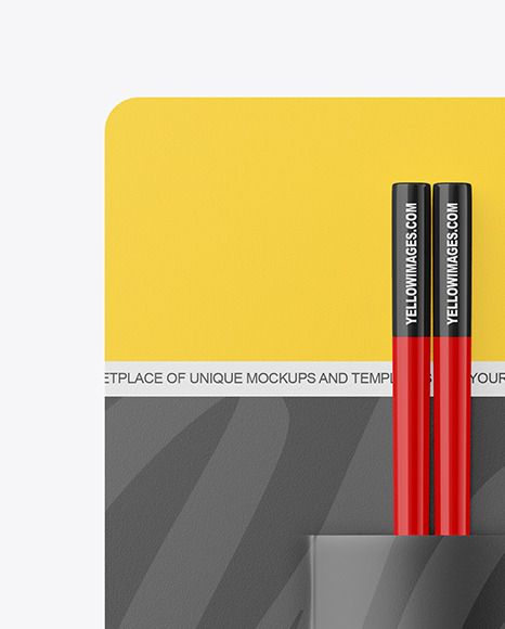 Chopsticks in Matte Pack Mockup Chopsticks in Matte Pack Mockup