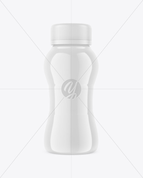 Glossy Plastic Bottle Mockup PSD #3