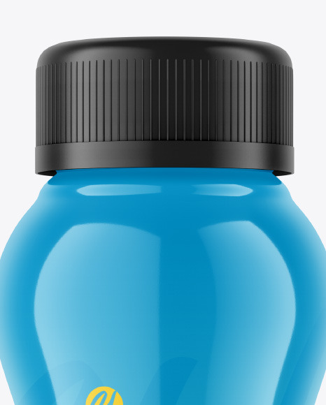 Glossy Plastic Bottle Mockup PSD #2
