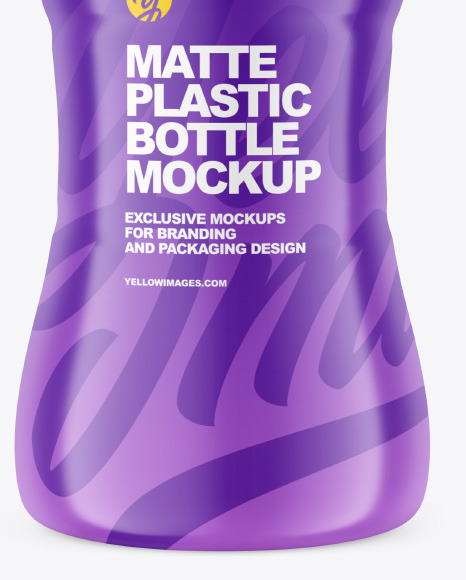Matte Plastic Bottle Mockup PSD #1