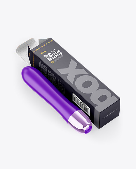 Opened Paper Box w  Vibrator Mockup PSD #6