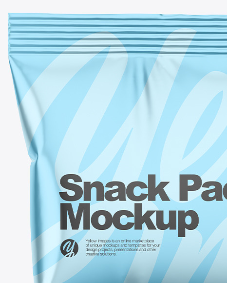 Metallic Snack Pack Mockup PSD #2