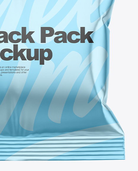Metallic Snack Pack Mockup PSD #1