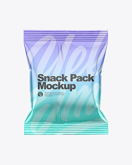 Metallic Snack Pack Mockup PSD #6