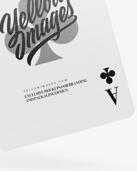 Two Playing Cards Mockup PSD #1