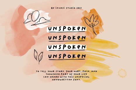 Unspoken - Story Handwritten