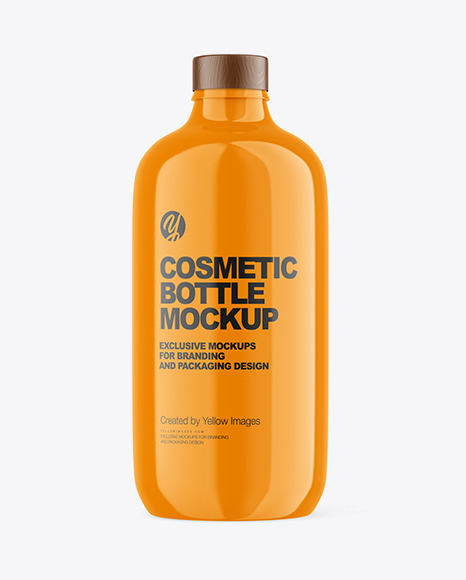 Glossy Cosmetic Bottle Mockup PSD #2