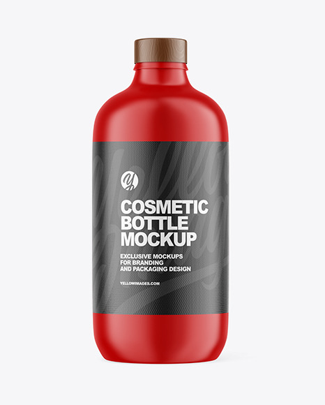 Matte Cosmetic Bottle Mockup PSD #2