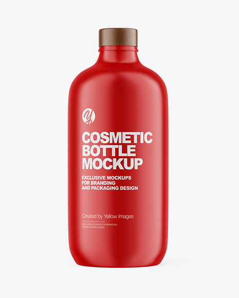 Matte Cosmetic Bottle Mockup PSD #3