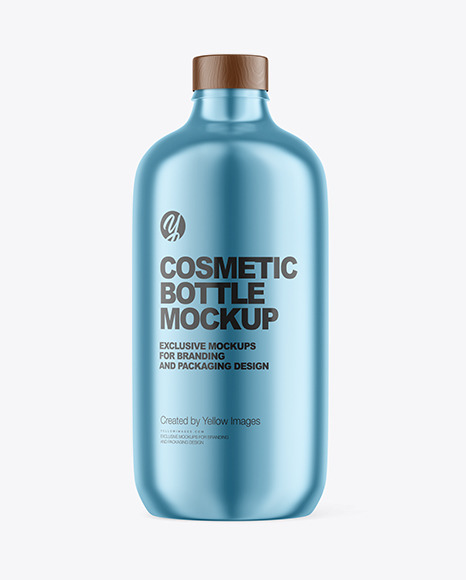 Metallic Cosmetic Bottle Mockup PSD #2