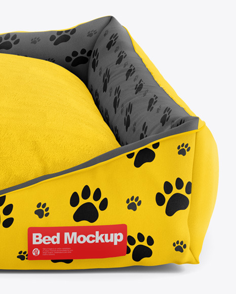 Pet Bed Mockup PSD #1