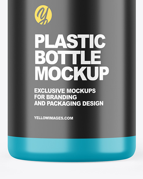 Glossy Plastic Bottle Mockup PSD #1