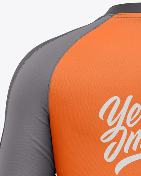 Long Sleeve Raglan Jersey Mockup PSD #1