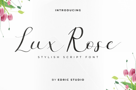 Lux Rose Calligraphy Font