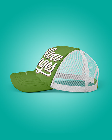 Baseball Cap Mockup   Side View PSD #6