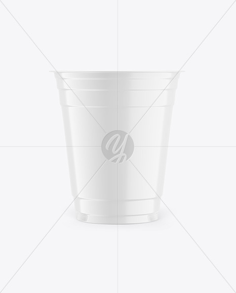 Glossy Plastic Cup Mockup PSD #1