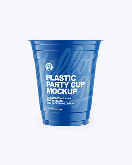 Glossy Plastic Cup Mockup PSD #2