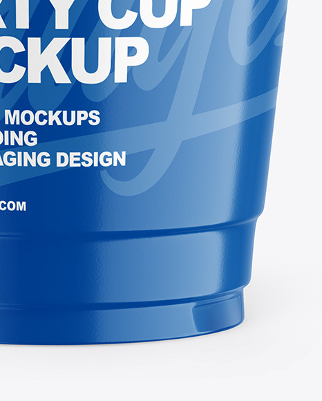 Glossy Plastic Cup Mockup PSD #5