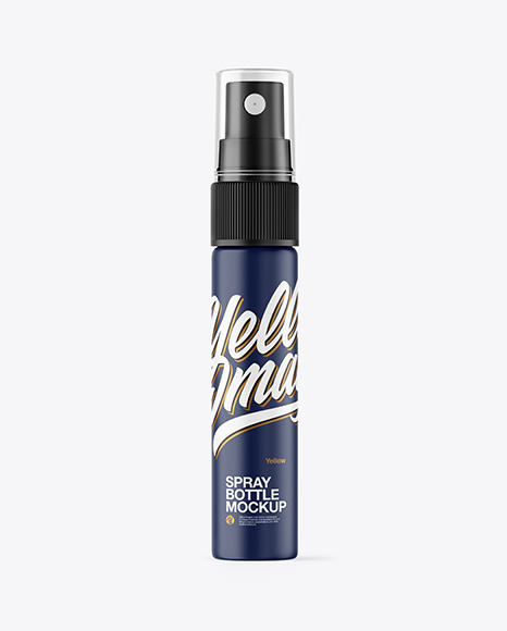 Matte Spray Bottle Mockup