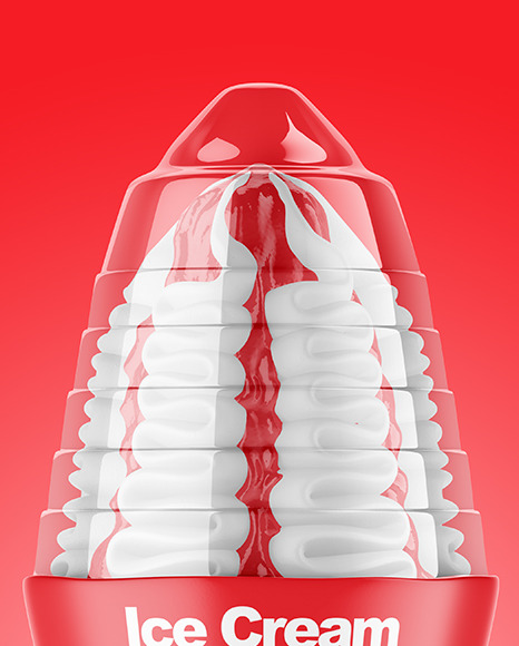 Ice Cream Cone Mockup PSD #6